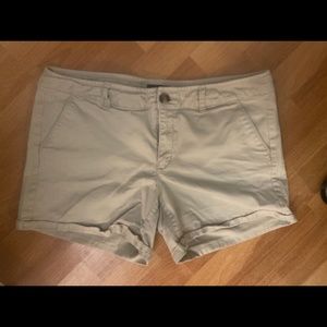 American Eagle Midi Stretch Khaki